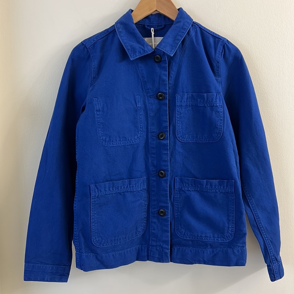 NWT Everlane The Chore Jacket in Bleu De Travail Size XS - Picture 3 of 11